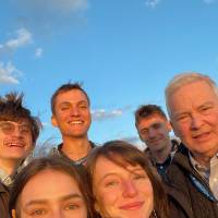 Geography Students and Professor Huddy